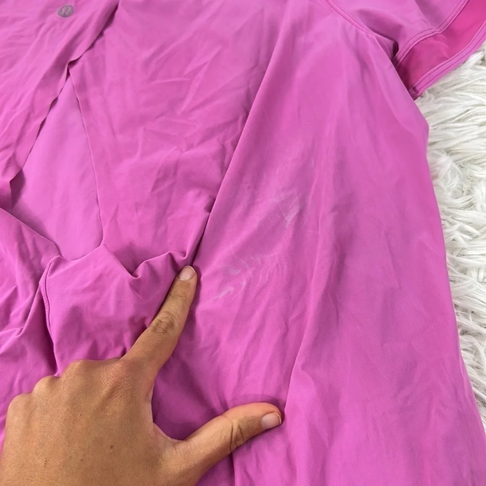 Lululemon Serve Up Some Sun Short Sleeve Sonic Pink